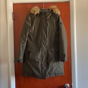 Green parka size small